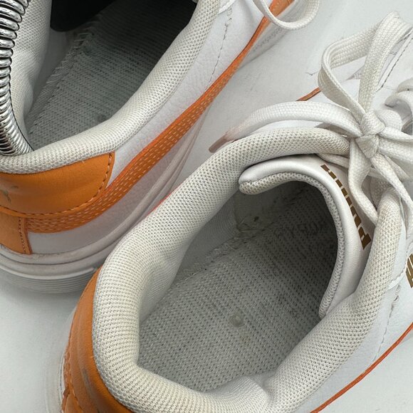 Puma Women's Smash V3 Platform Sneakers White/Orange Size 10 - Picture 8 of 8